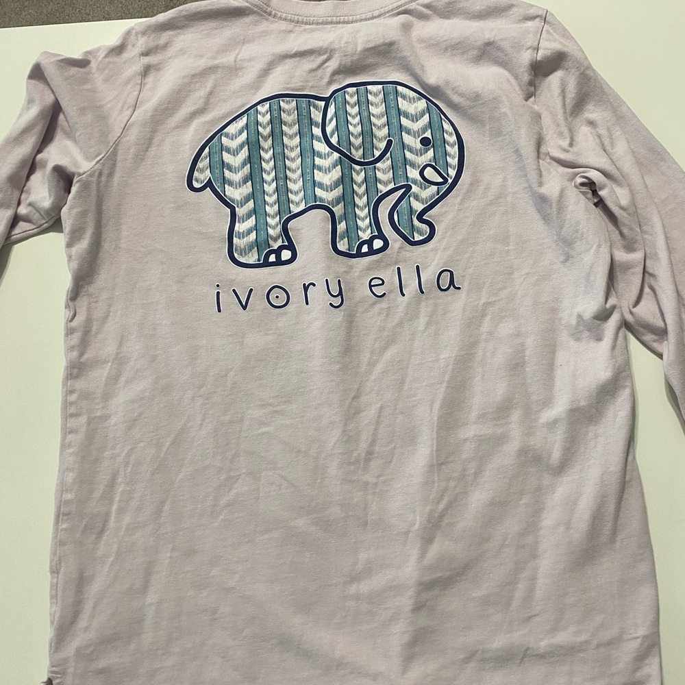 Ivory Ella long sleeve purple shirt